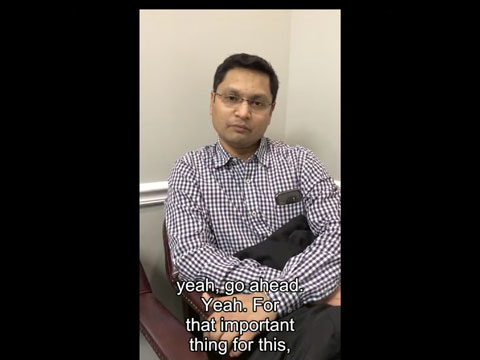 A parent from the Yadalla family sharing their myopia care experience